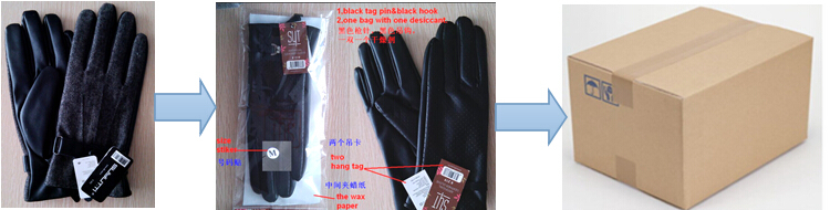 men's fashion driving  sheepskin leather gloves