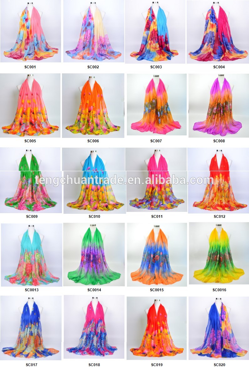 Best Selling Long 180*70cm Summer Shawls Scarf